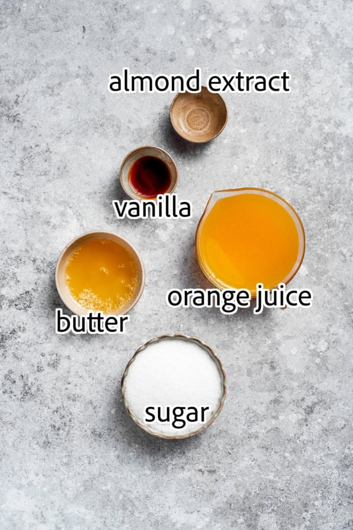 ingredients needed for orange glazed poppy seed bread