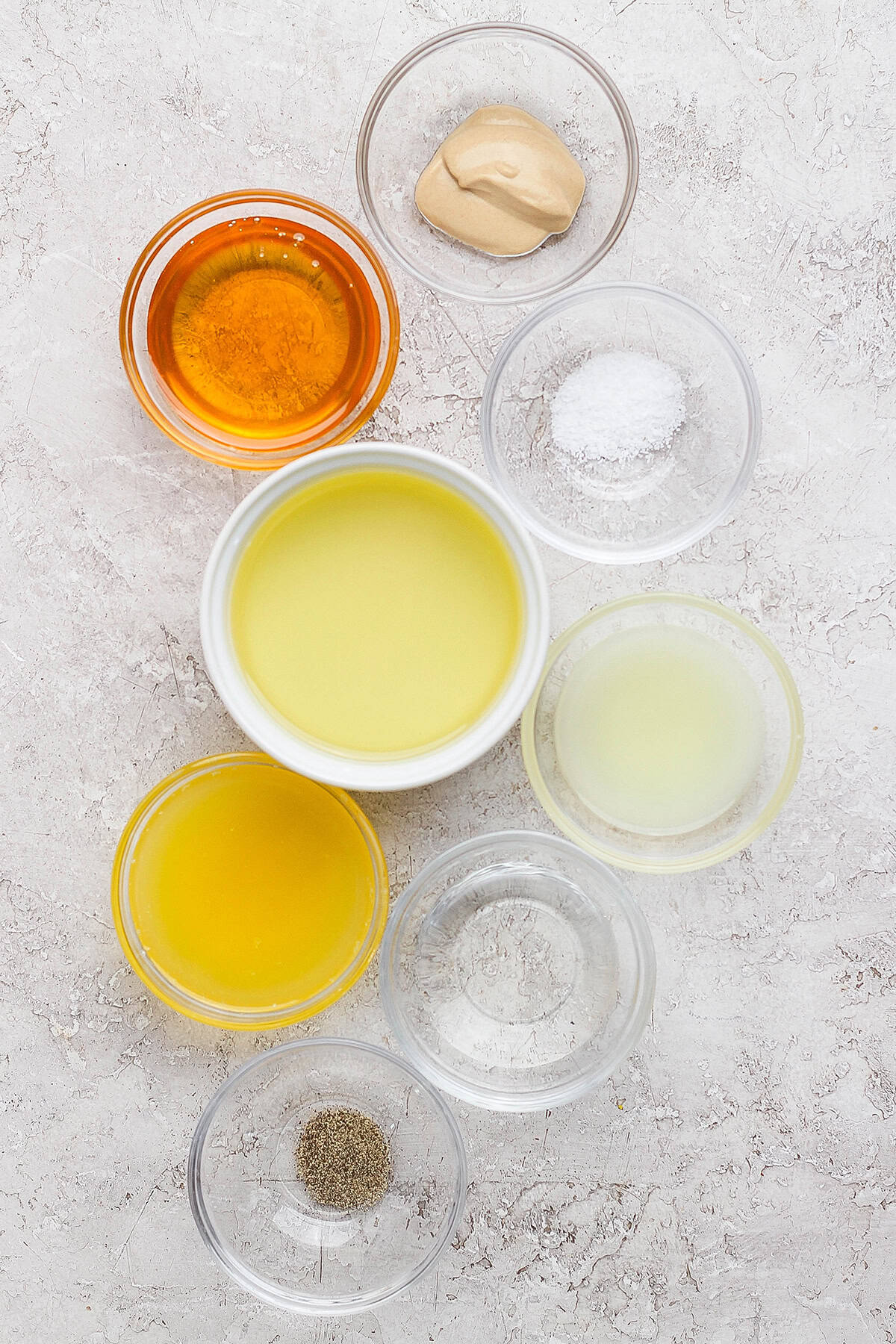 ingredients for citrus vinaigrette salad dressing