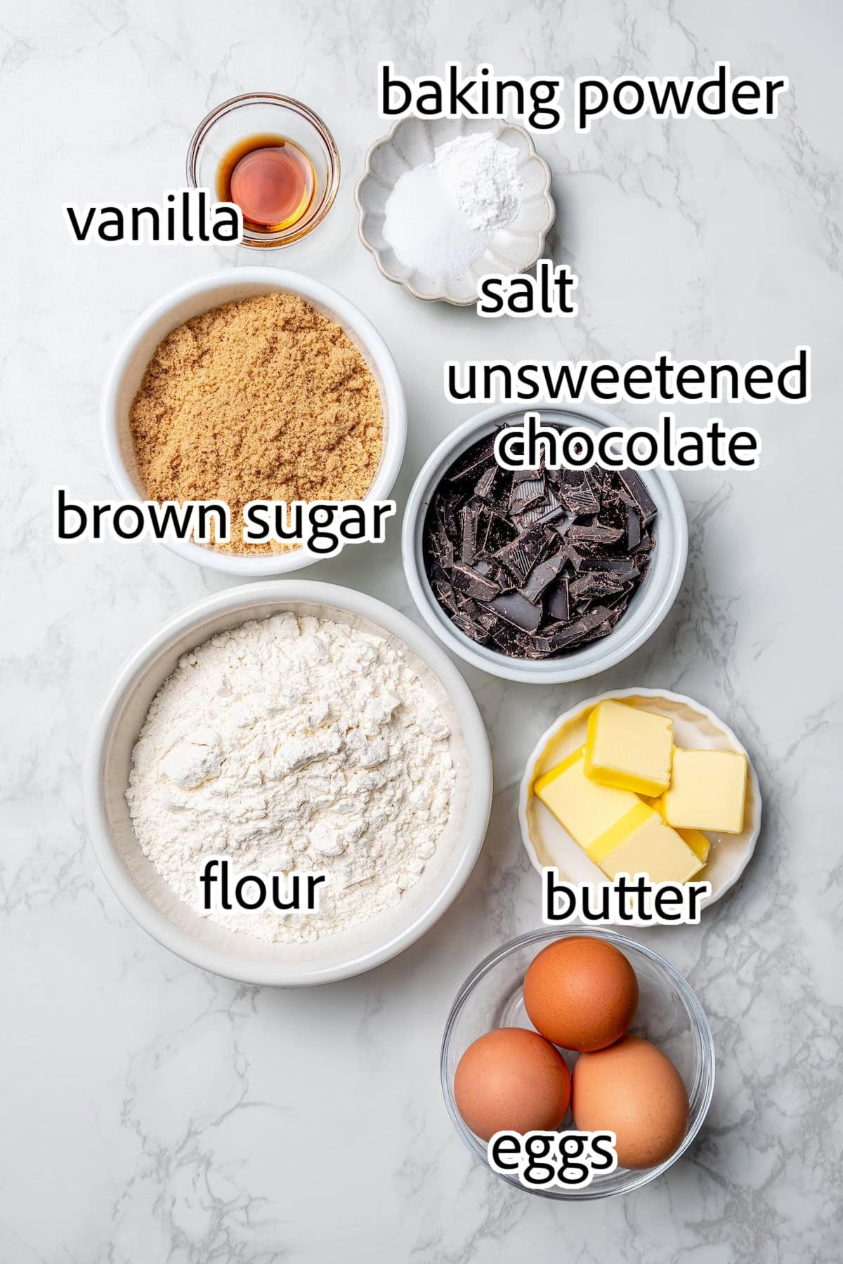 ingredients needed for cherry brownies
