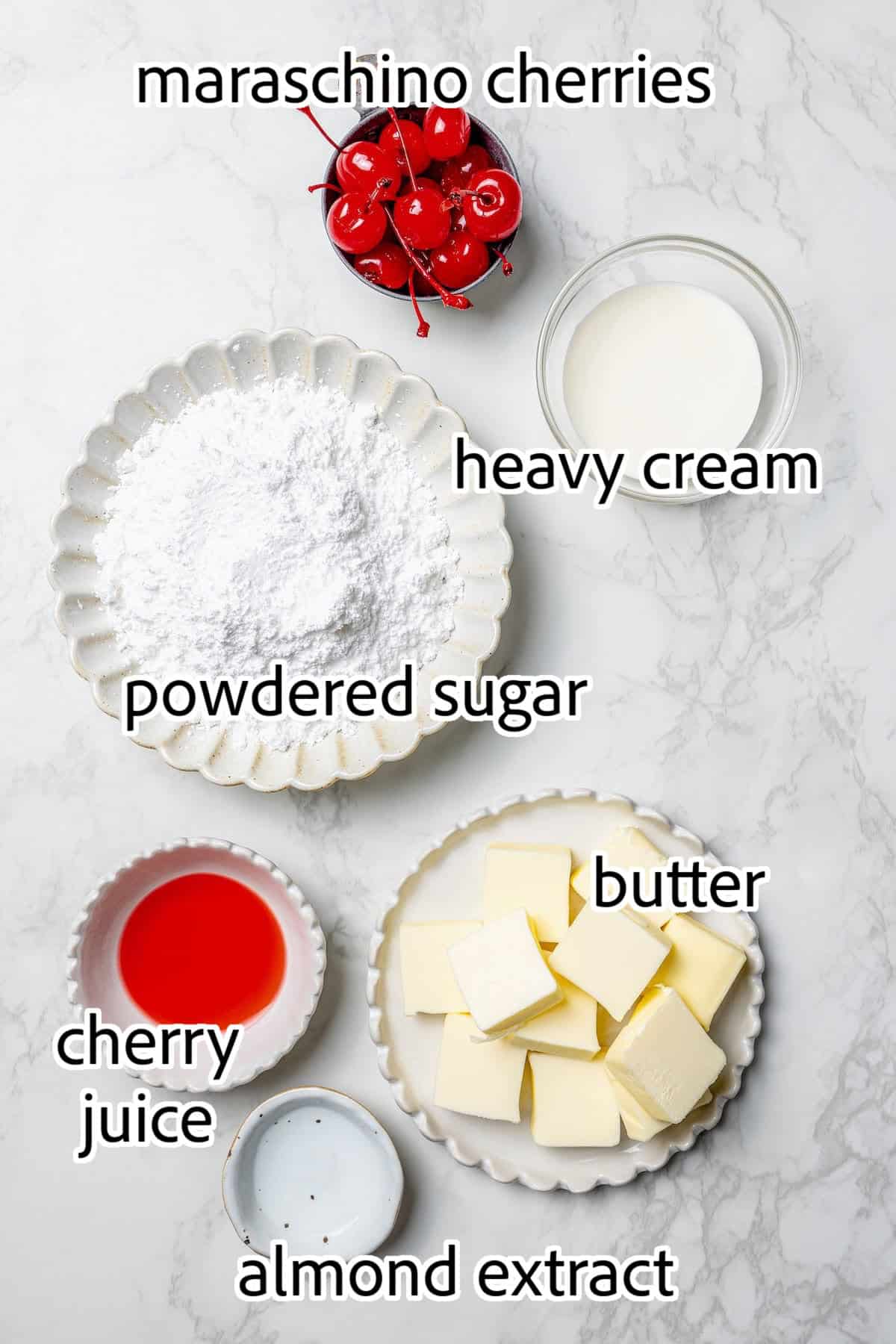 ingredients needed for cherry brownies