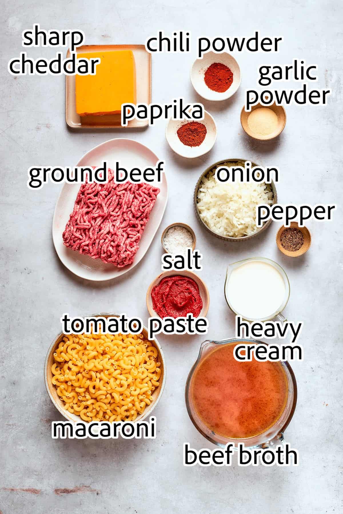 ingredients needed for hamburger helper