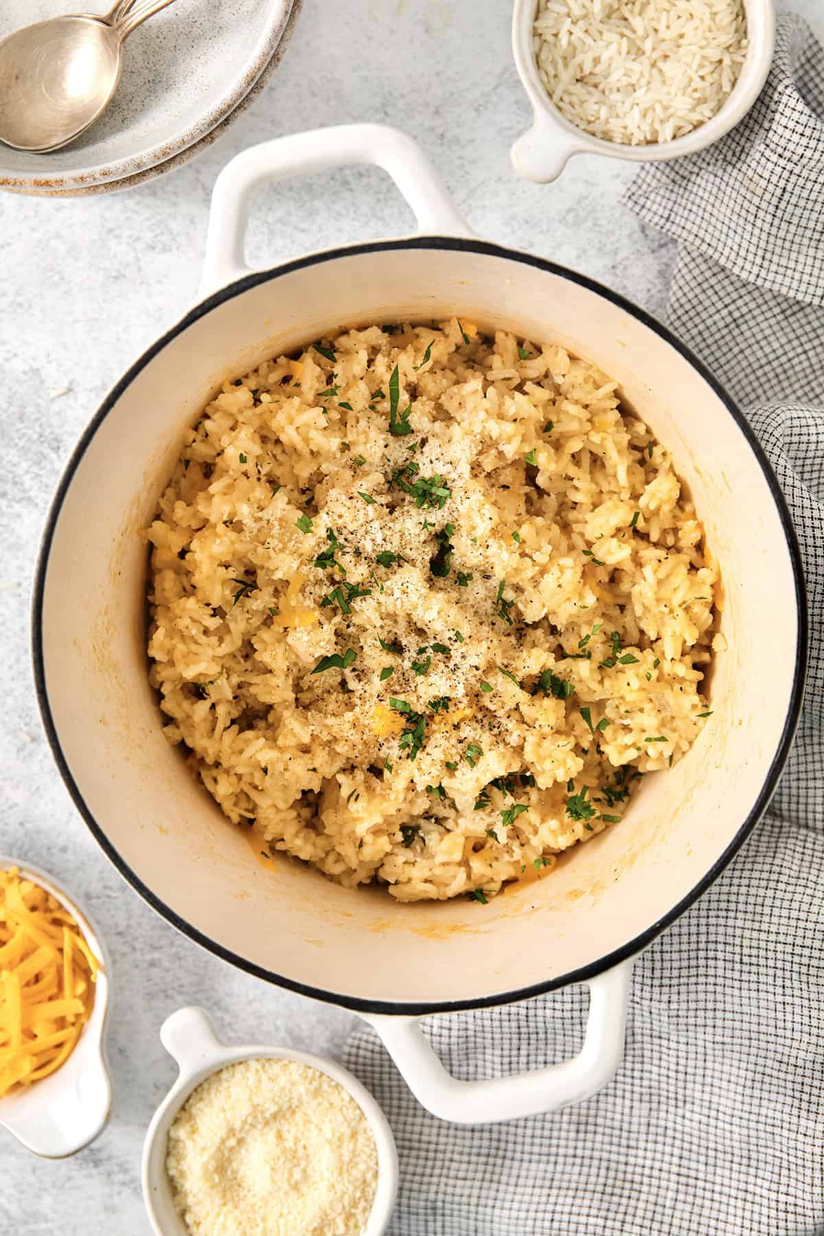Cheesy Rice | A Farmgirl's Dabbles