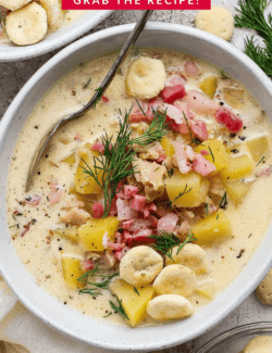 PInterest image for New England Clam Chowder