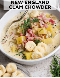 PInterest image for New England Clam Chowder