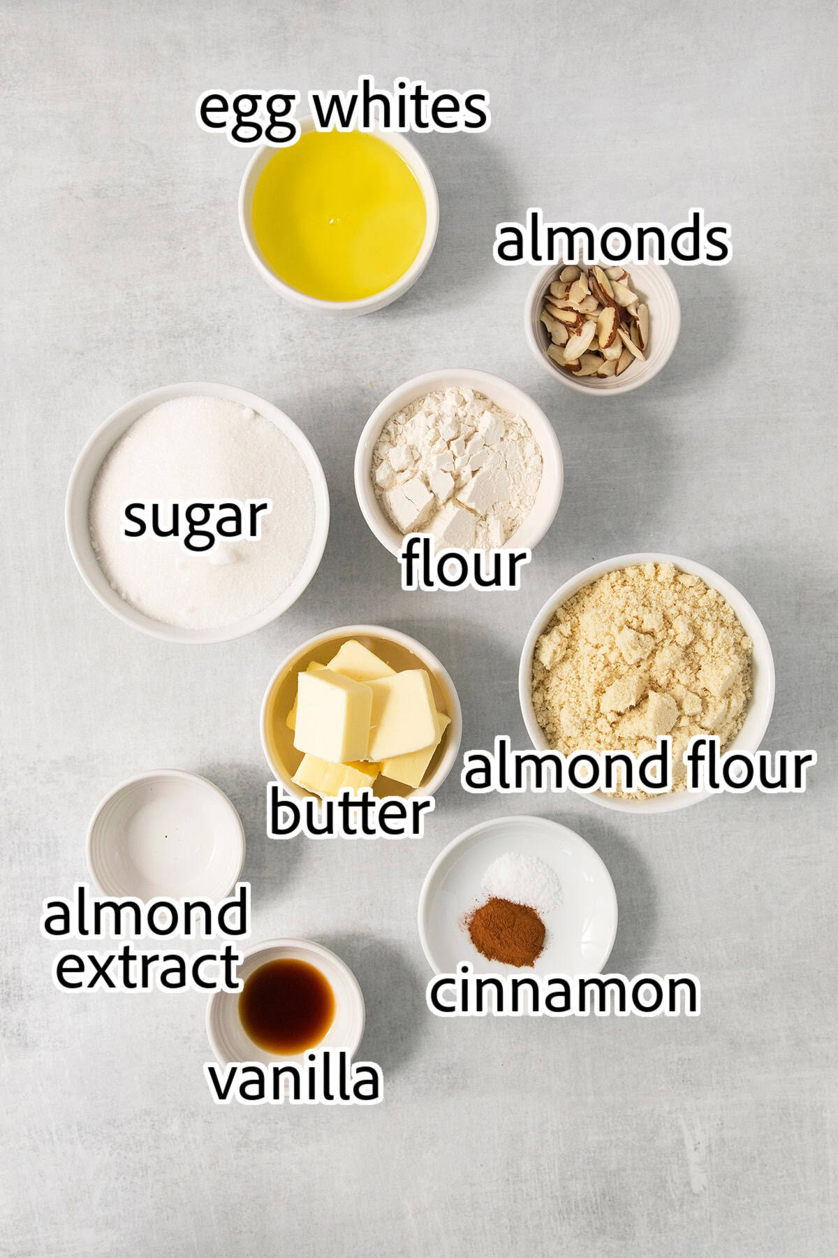 ingredients needed for financiers