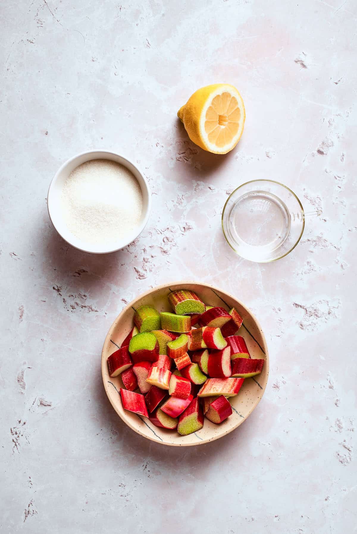This homemade rhubarb ice cream is ultra creamy, with tart rhubarb flavor and a lovely blush-pink color. Such a fun summer dessert! Ingredients for rhubarb syrup.